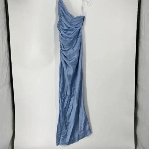 THE Sei X REVOVLE One Shoulder Midi Dress in Sky - Picture 6 of 6